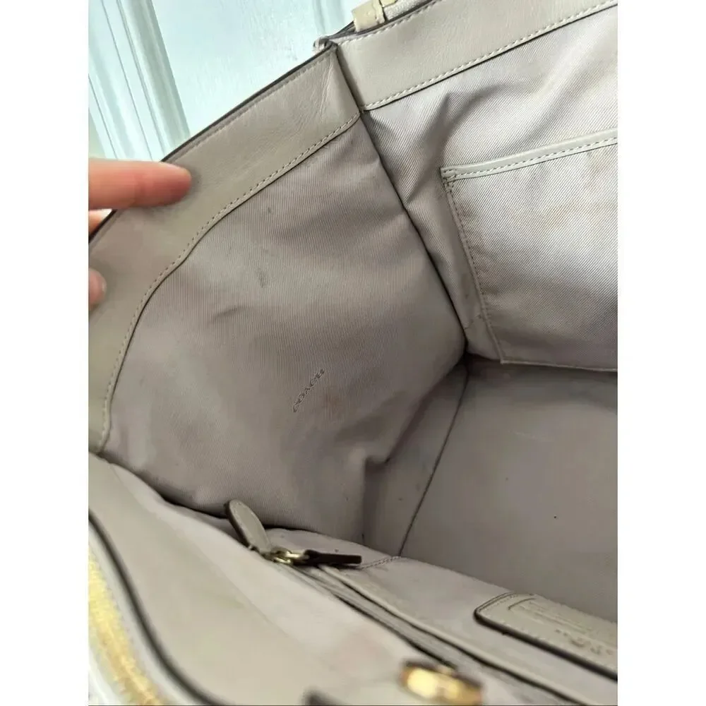 Coach embossed crocodile